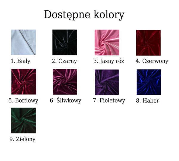 Sukienka dla początkującej tancerki SPK13 - aksamit, pojedyncze koło, krynolina - obrazek 3