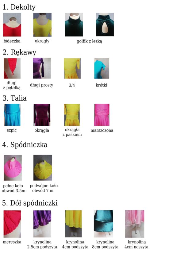 Sukienka dla początkującej tancerki SPK9 - lycra, pojedyncze koło, krynolina - obrazek 2