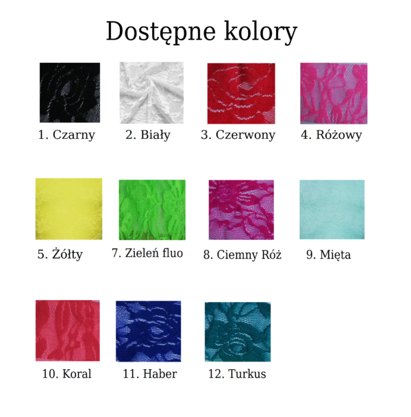 Sukienka dla początkującej tancerki SPK15 - lycra, koronka, podwójne koło, krynolina - obrazek 4